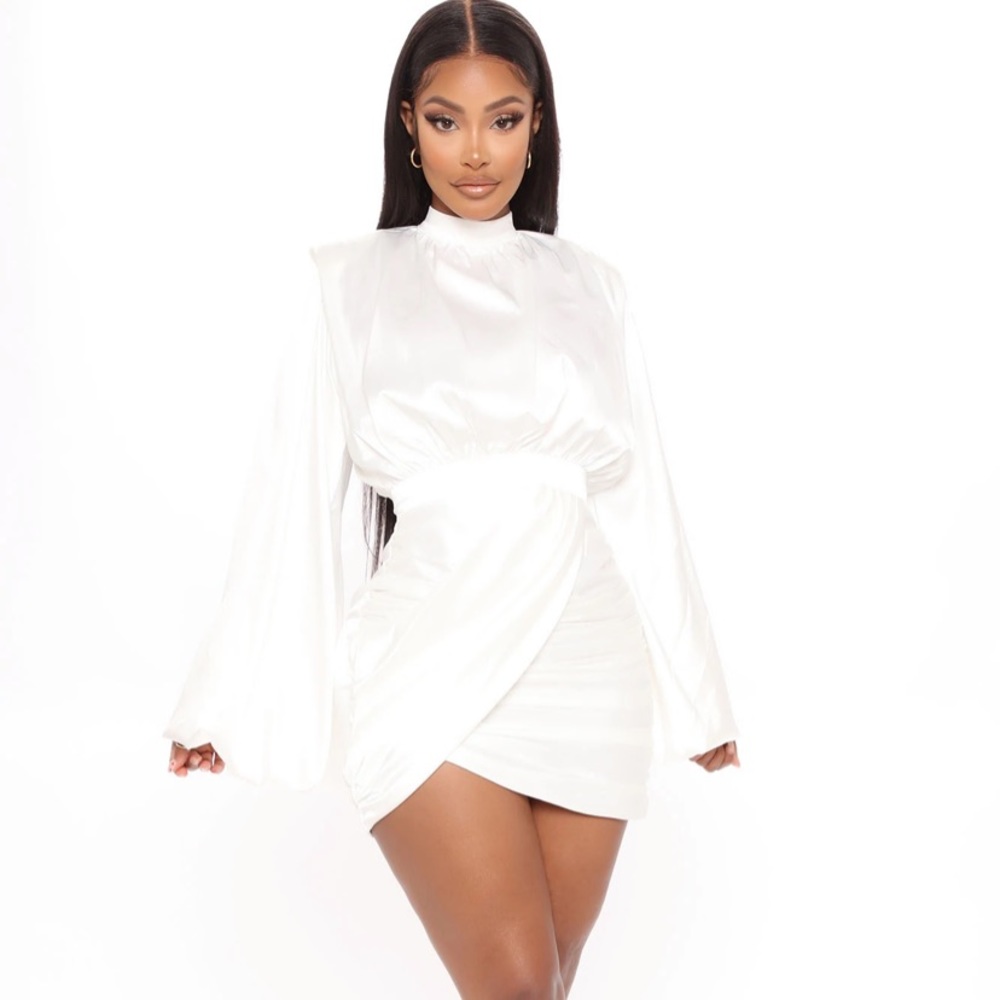 Sharing Secrets Satin Mini Dress
